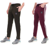 london mart Pack of 2 Men & Women Solid Multicolor Track Pants